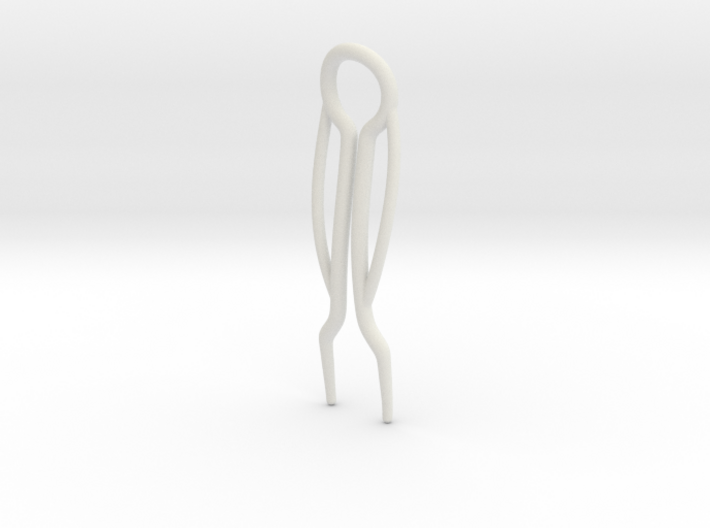 Model II Double Curve Hairpin 3d printed