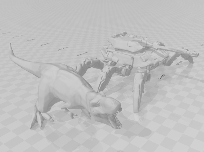 Turok T-Rex Mama Scarface dinosaur miniature model 3d printed 