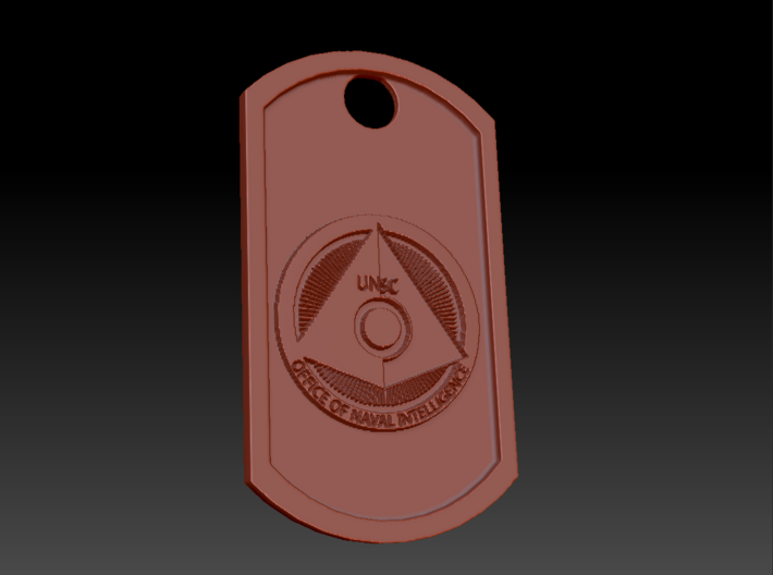 Halo ONI Office of Naval Intelligence Dog Tag 3d printed 