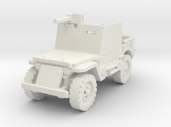 Jeep Willys Armored 1/87 3d printed