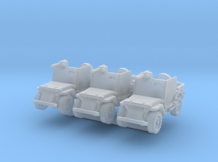Jeep Willys Armored (x3) 1/200 3d printed