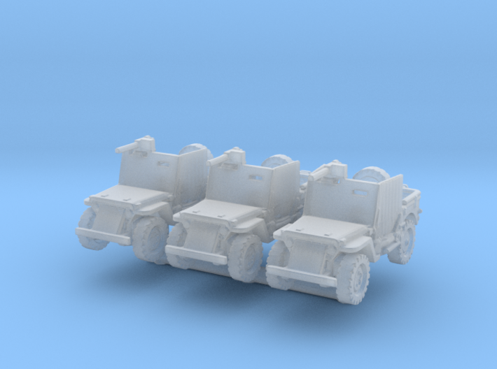 Jeep Willys Armored (x3) 1/285 3d printed