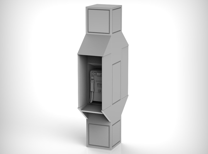 Telephone Booth 01.1:24 Scale 3d printed