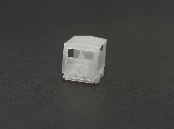 HO Scale (1:87) Fairmont S2 Speeder Car 3d printed Cleaned but not painted FUD Print.  Detail is clearer once primed.