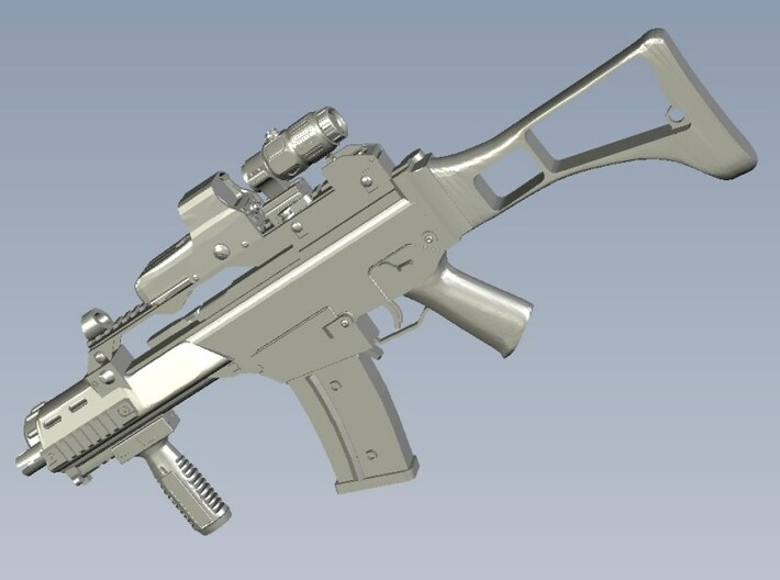 1/50 scale Heckler &amp; Koch G-36C rifles x 3 3d printed