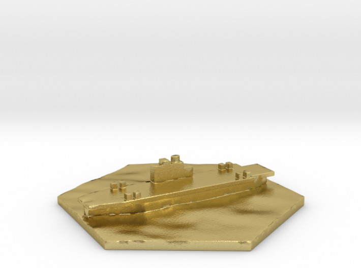 UK carrier WW2 warship hex counter 3d printed