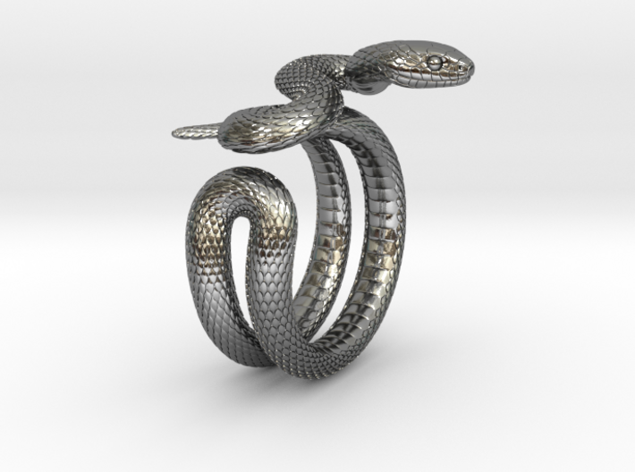 Snake Ring_R03 3d printed 