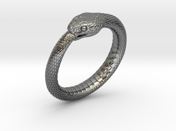 Snake Ring_R04 _ Ouroboros 3d printed 