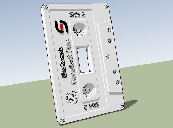 Cassette Light Switch Plate 3d printed