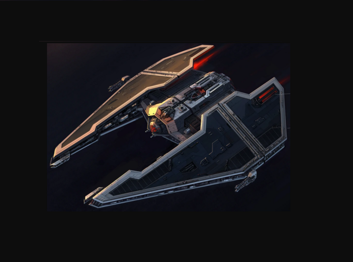 Sith Fury Imperial interceptor / transport 3d printed