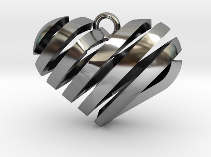 Spiral Heart 3d printed
