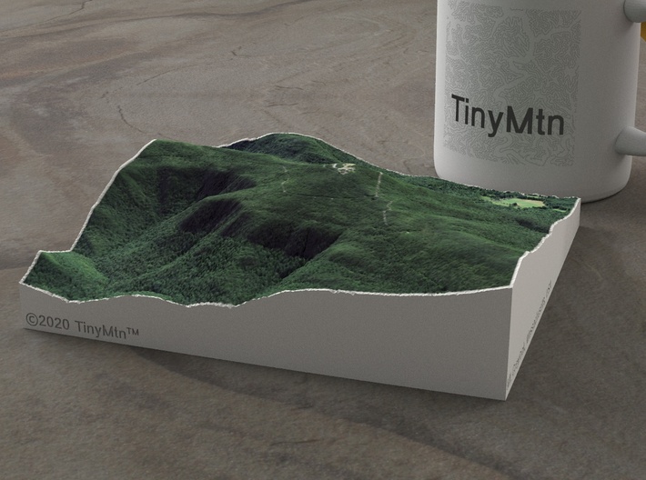 Mt. Greylock, Massachusetts, USA, 1:25000 3d printed 