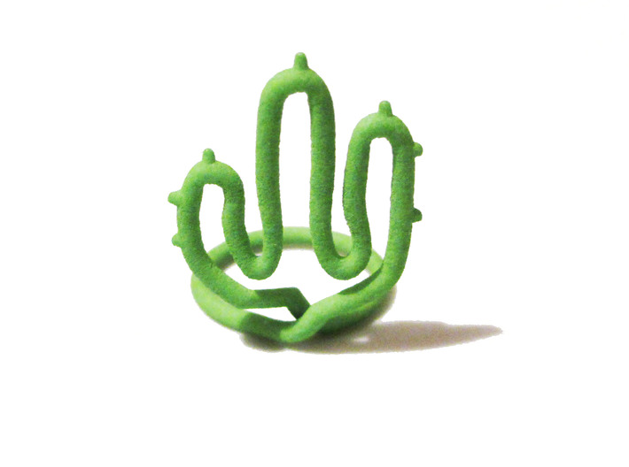 cactusring size 6 3d printed cactus ring