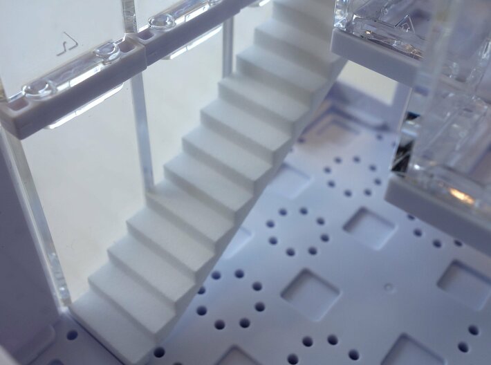 3D Straight Stairs 3d printed 