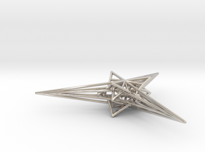 Angelic Star Pendant - Flower of Life Based 3d printed Render - Angelic Star Pendant