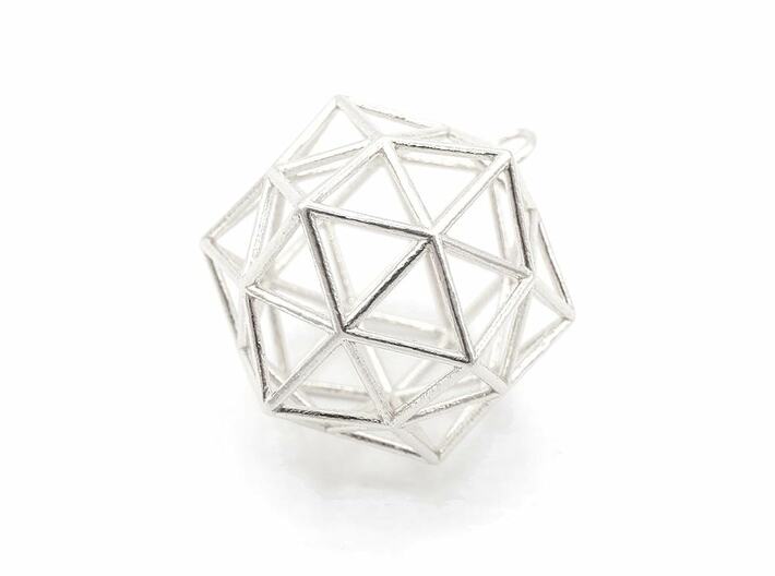 Conscious Crystal Pendant 3d printed Conscious Crystal Pendant - Silver