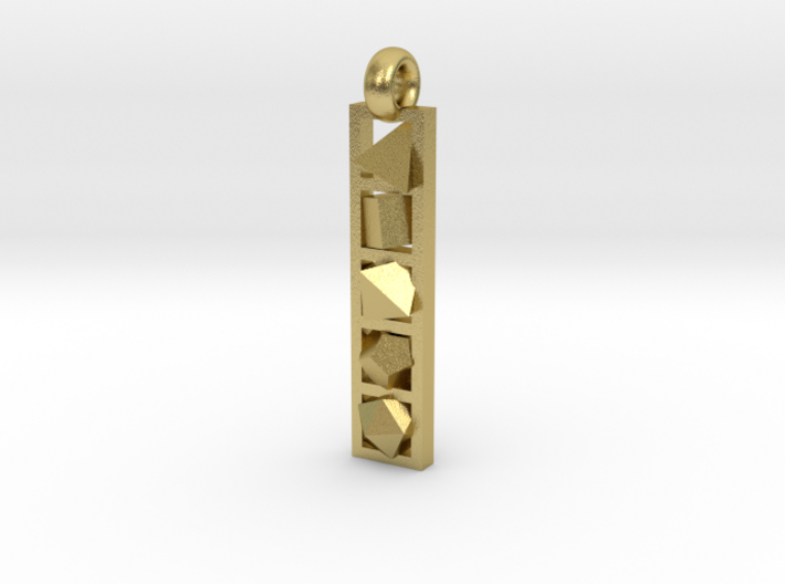 platonic solids pendant 3d printed 