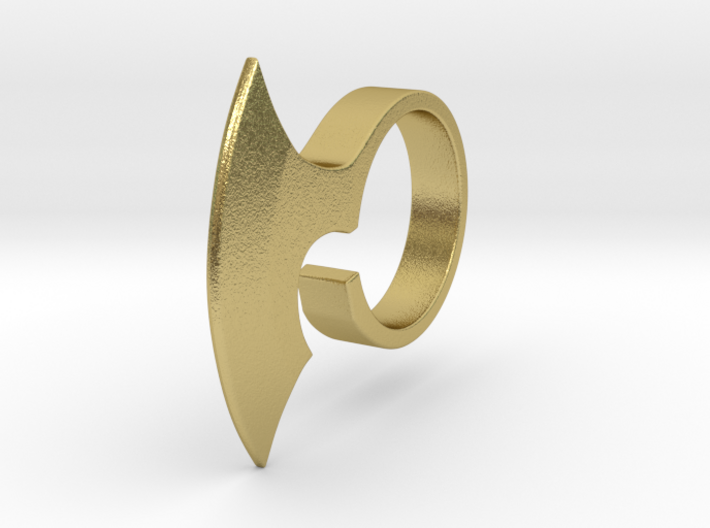 Axe Ring _ C 3d printed