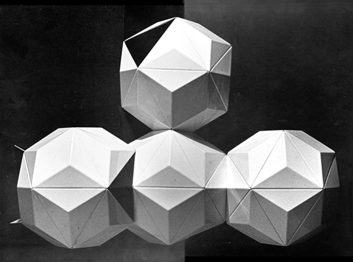 Rhombic Triacontahedron 3d printed 