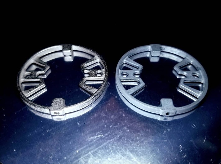GT-25 WS Replacement 3d printed GT-25 (left), Wide Survivor weight disk (right)