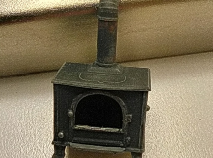 Stove Vintage 01. 1:56 Scale (28mm) 3d printed 