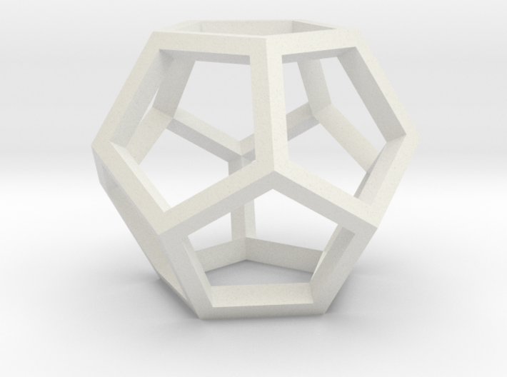 Dodecahedron open 3d printed