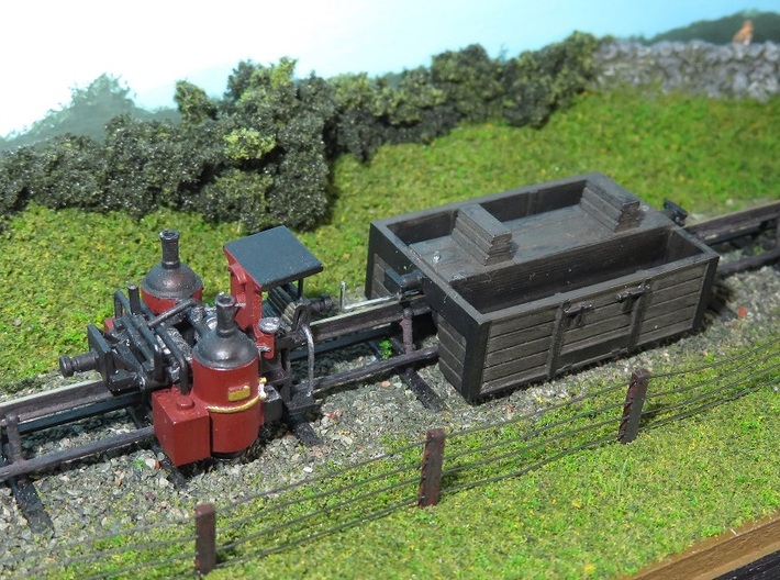 Listowel Lartigue Coffeepot Locomotive and Truck N 3d printed 