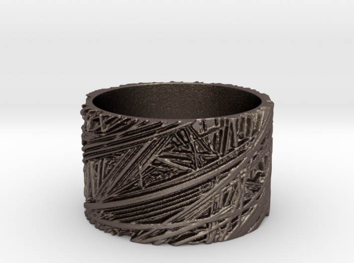 Fibres Ring Size 7 3d printed
