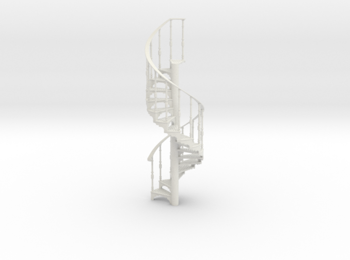 s-16-spiral-stairs-17-step-rh-2a 3d printed