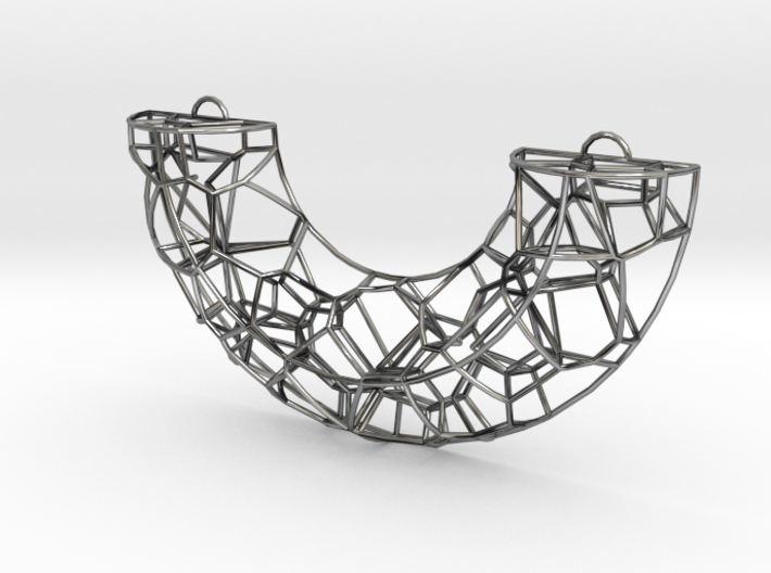 Voronoi arc pendant 3d printed