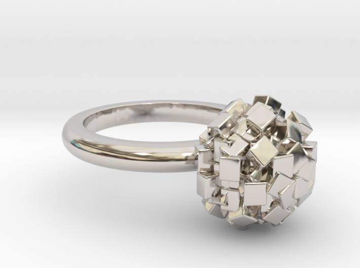 Geometric Bead ring 3d printed