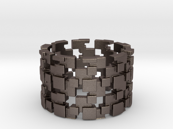 Borg Cube Ring Size 9 3d printed
