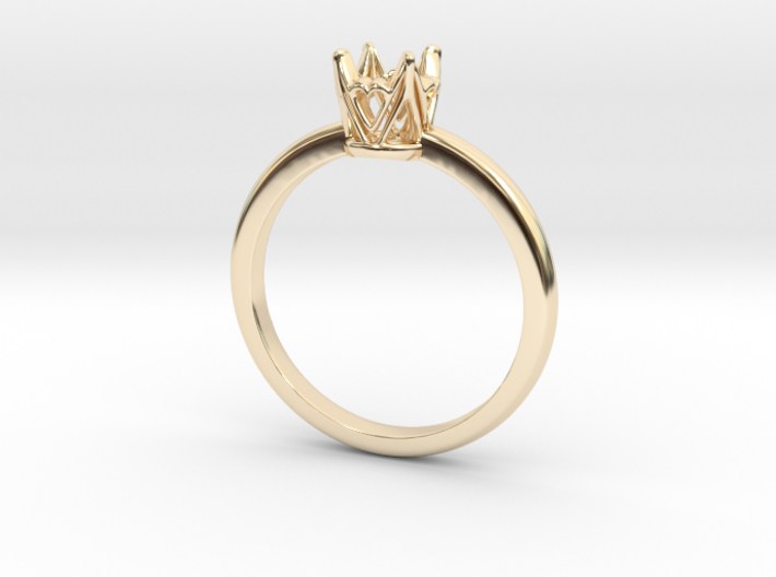 Ring with heart details 3d printed