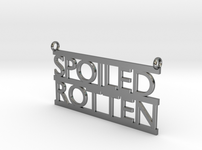 Spoiled Rotten Pendant 3d printed