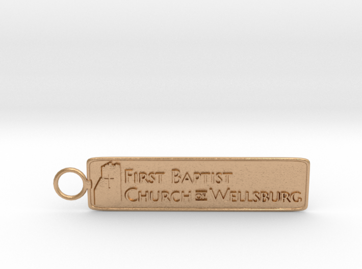 First Baptist Church Keychain 3d printed