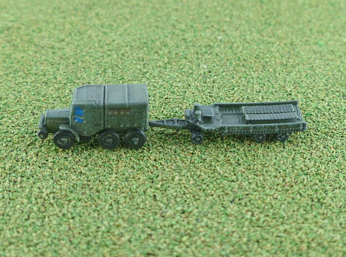 French Laffly S 35 T Tractor w. Tank-Trailer 1/285 3d printed