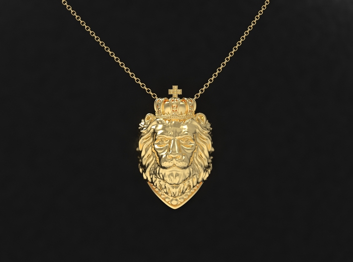 Lion King Pendant 3d printed