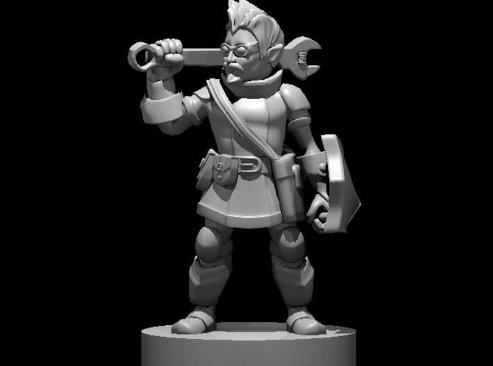 Gnome Male Battle Smith Artificer 3d printed