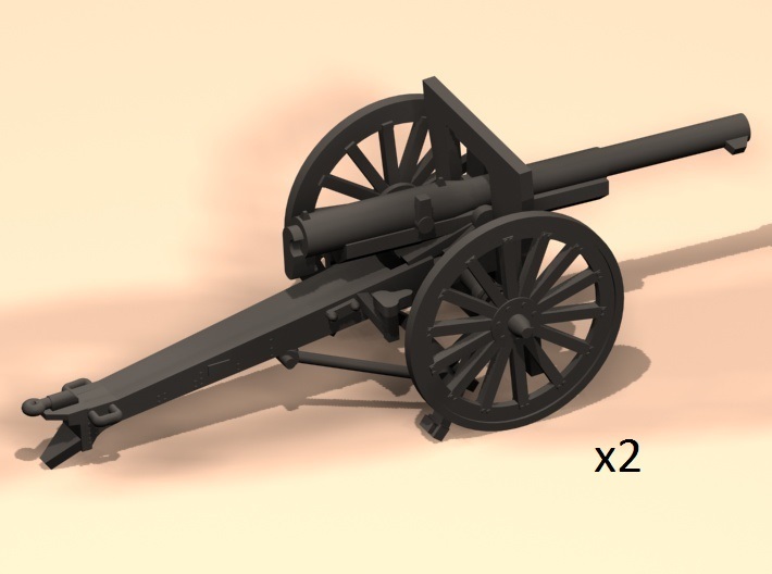 1/100 75mm French cannon m1897 3d printed