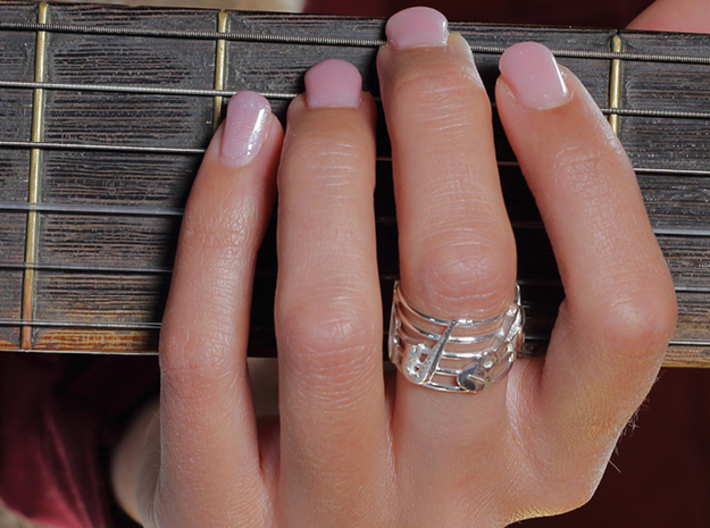 Musical Instruments ring 3d printed 
