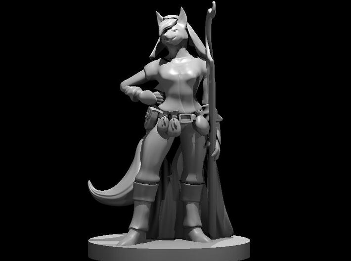 Kitsune Female Druid 3d printed