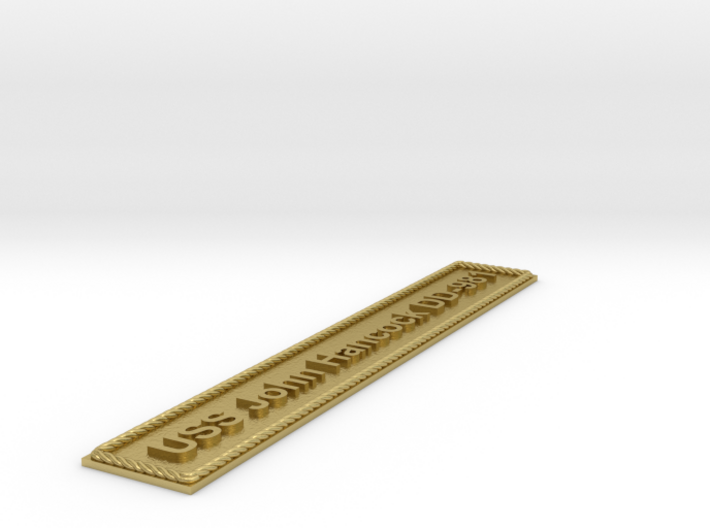 Nameplate USS John Hancock DD-981 (10 cm) 3d printed