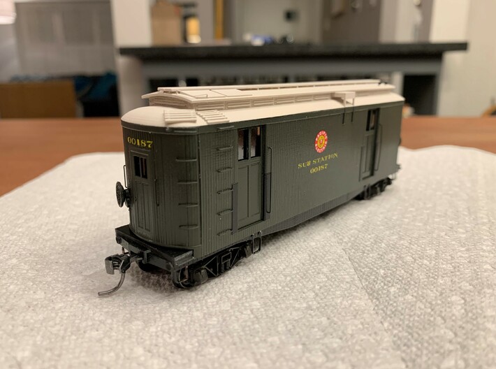 HO Pacific Electric / USMC Portable Substation 3d printed 