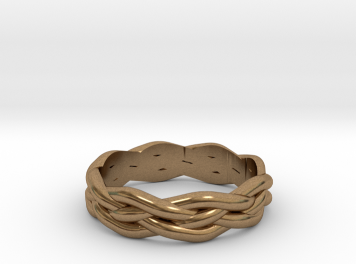 Braided Ring 7 N½ (other sizes available) 3d printed