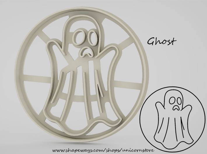 Cookie cutter Ghost 3d printed