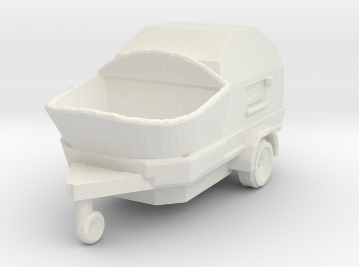 Concrete Pump Trailer 1/48 3d printed