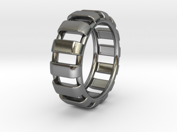 GIRASOLE RING - SIZE 8 3d printed 
