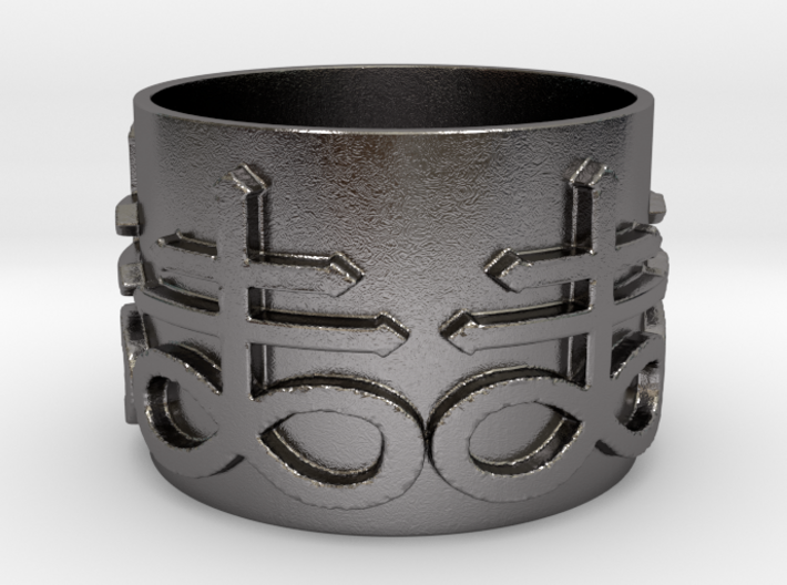 The Evil 666 Ring Size 12.75 3d printed