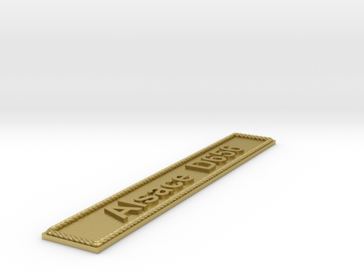 Nameplate Alsace D656 3d printed