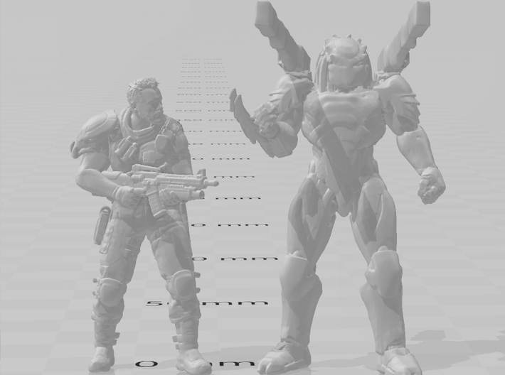 Predator Killer Suit Armor miniature model games 3d printed